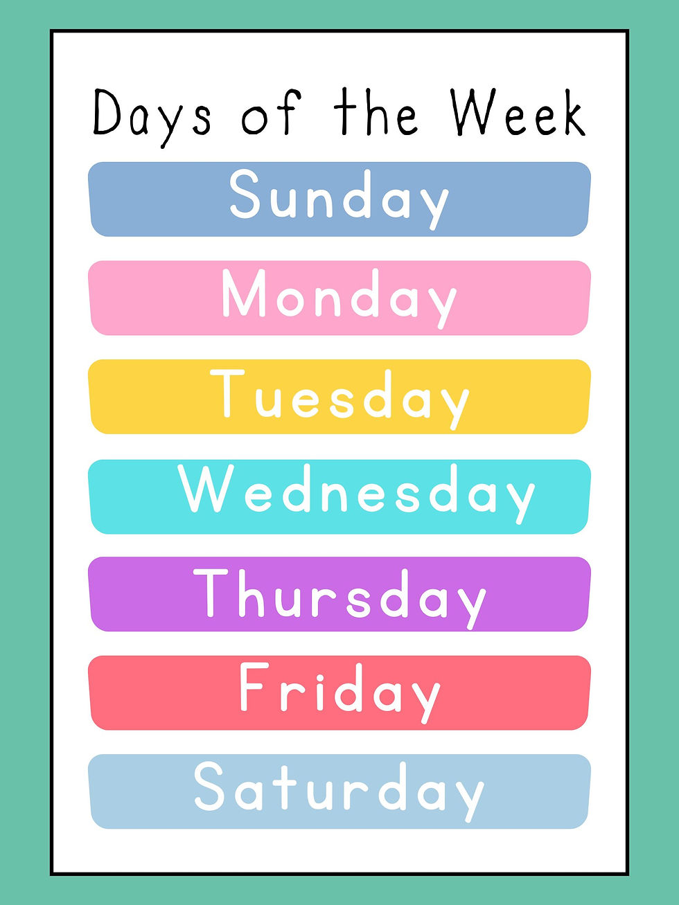 Days of the Week Song