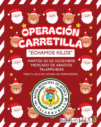 OPERACION CARRETILLA. MARTES, 30 DE DICIEMBRE EN EL MERCADO DE ABASTOS. ¡TRAE TU KILO DE COMIDA NO PERECEDERA!