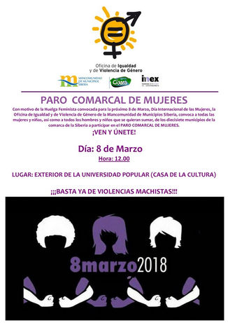 Paro comarcal de mujeres.