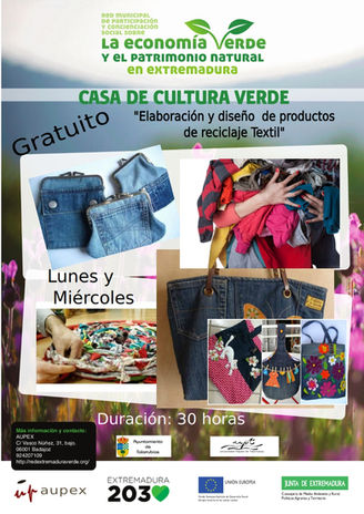 Taller de elaboración y diseño de productos de reciclaje textil.