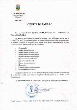 Oferta de empleo: 11 puestos a cubrir en la compañía APPLUS.