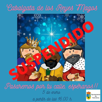 Cabalgata de los Reyes Magos queda suspendida.