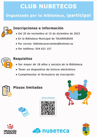 CLUB NUBETECOS. Abierto el plazo de inscripción para la creación del Club Nubetecos.