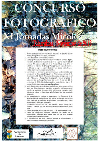 Concurso de fotografía 'XI Jornadas Micológicas'.