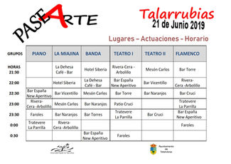 Horarios de PaseArte.