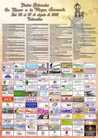 Programa de Fiestas de Agosto Talarrubias 2018.