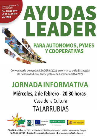 AYUDAS LEADER PARA AUTÓNOMOS, PYMES Y COOPERATIVAS.