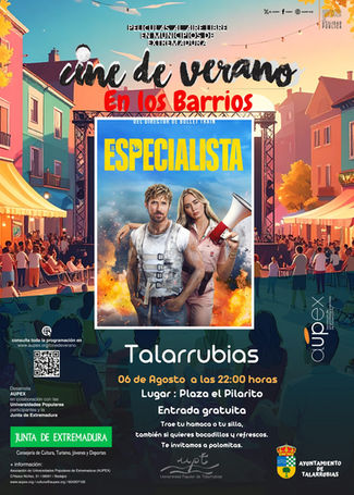 CINE DE VERANO EN LOS BARRIOS. EL ESPECIALISTA. MIERCOLES, 6 DE AGOSTO EN LA PLAZA EL PILARITO.