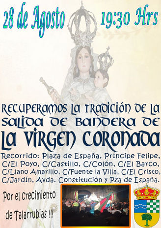 Salida de la Bandera de la Virgen Coronada.