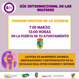CONCENTRACIÓN POR EL DIA DE LA MUJER-12:00H-PUERTA DEL AYUNTAMIENTO