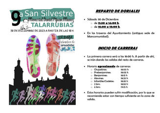 INFORMACIÓN DE LA 9ª SAN SILVESTRE, MEMORIAL DANIEL PIJUÁN MUÑOZ. SABADO, 30 DE DICIEMBRE, A LAS 18:00H.