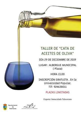 Taller de cata de 'Aceites de Oliva'.