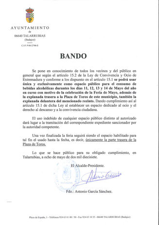 Bando espacios públicos.