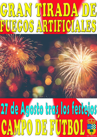 Gran tirada de fuegos artificiales.