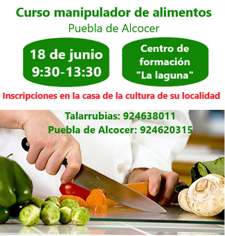 CURSO MANIPULADOR DE ALIMENTOS.