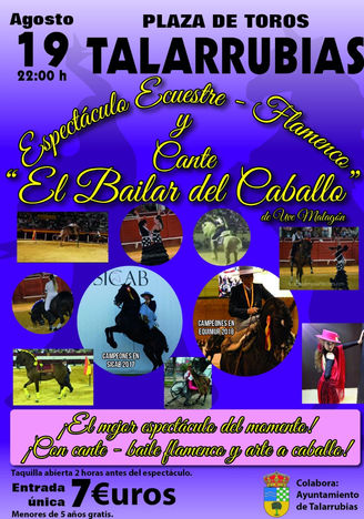 Espectáculo ecuestre flamenco.