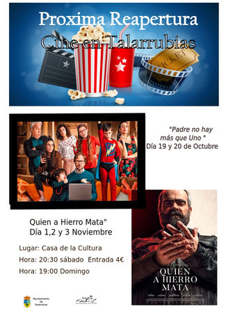 Próxima reapertura cine en Talarrubias.