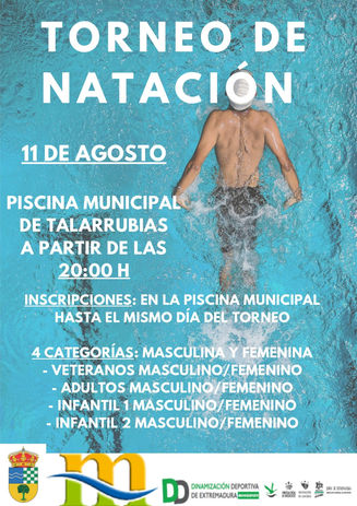 TORNEO DE NATACIÓN, 11 DE AGOSTO A LAS 20:00H EN LA PISCINA MUNICIPAL. INSCRIPCIONES EN LA PISCINA.