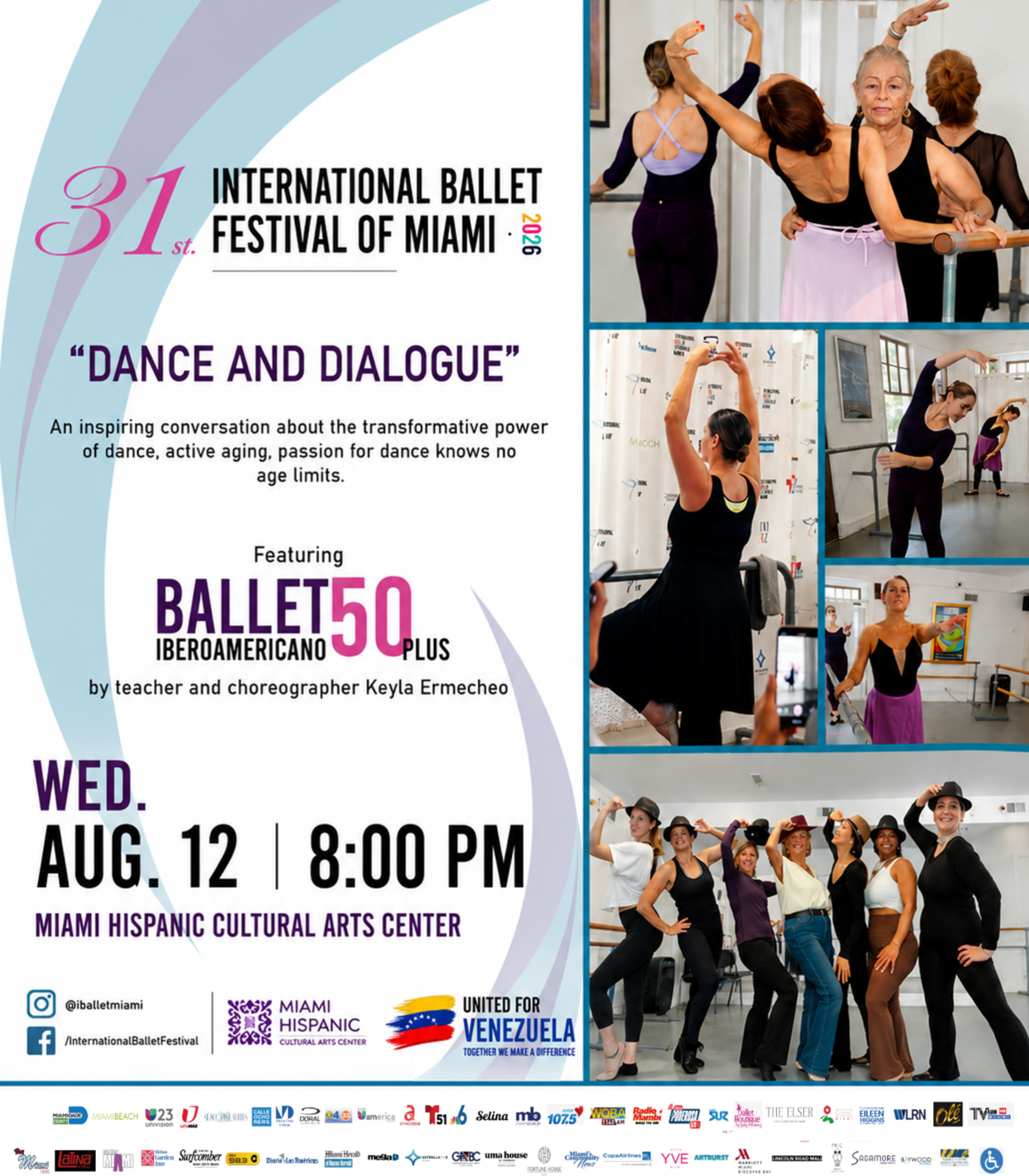31st International Baller Festival of Miami 2026 poster for the ballet over 50 courses.