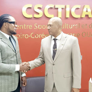 Le Directeur Général CSCTICAO (Centre Sportif, Culturel et des TIC Ivoiro-coréen Alassane OUATTARA), a accordé une audience de haut niveau au Président Mondial et Fondateur du RIFS.