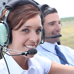 Pilots in Cockpit