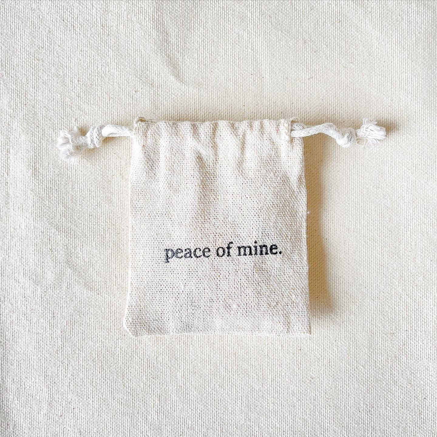 peace of mine. crystal pouch