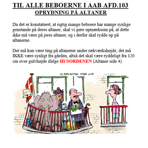 Oprydning på Altaner