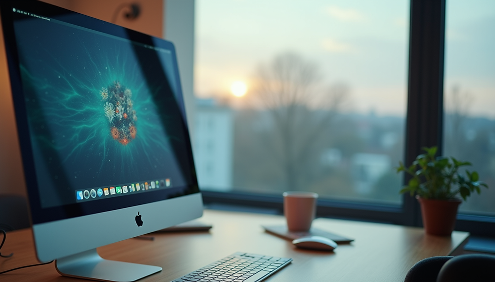 Vue rapprochée d’un bureau avec un ordinateur affichant un devis numérique