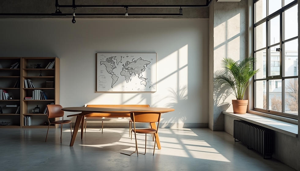 Bureau d’une agence storytelling locale en pleine création