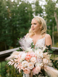classic and modern destination bride in smoky mountains hair and makeup