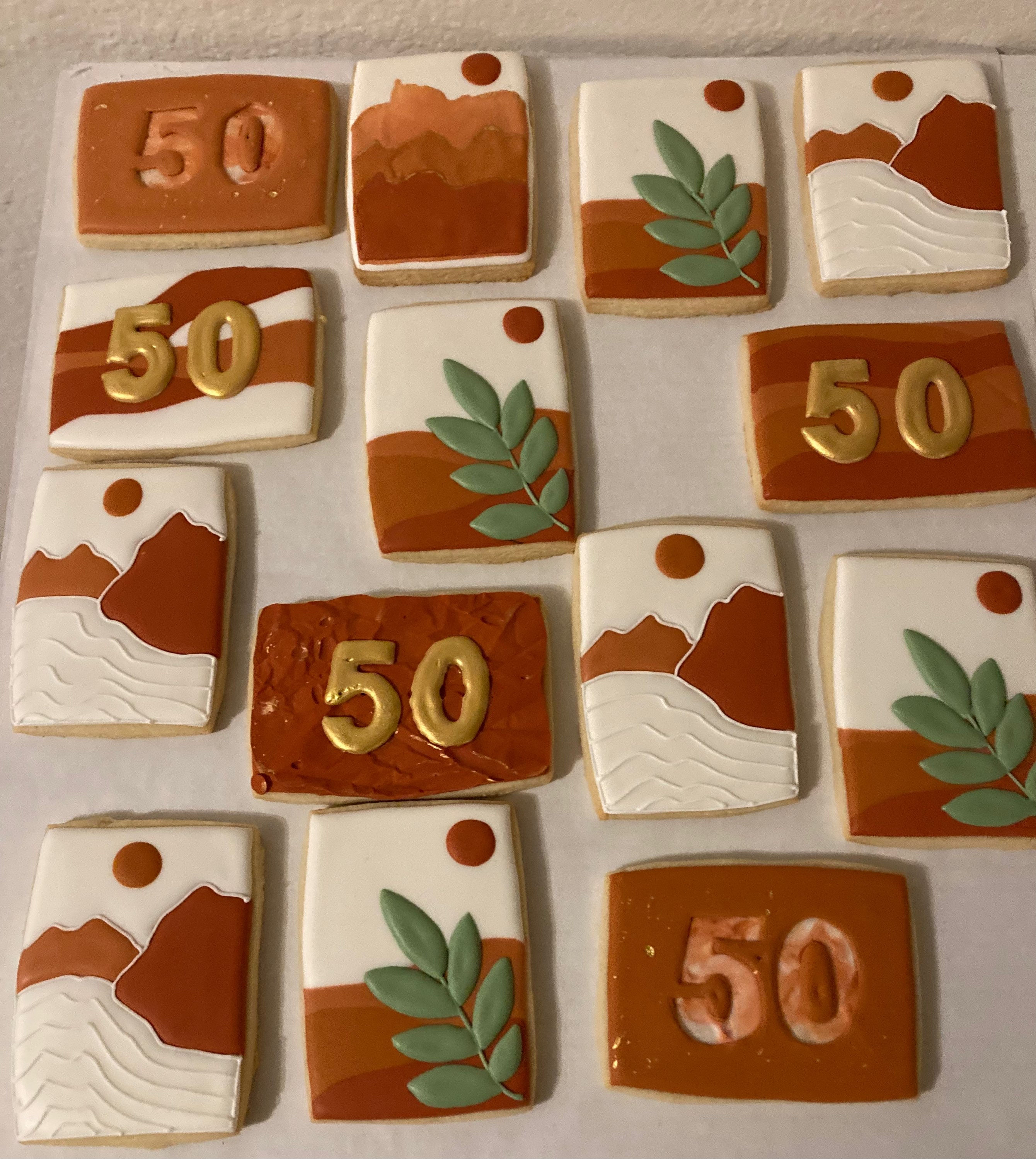 Desert Red Rock Theme Cookie Set