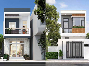 Mẫu thiết kế xây nhà 1 trệt 1 lầu được ưa chuộng hiện nay.