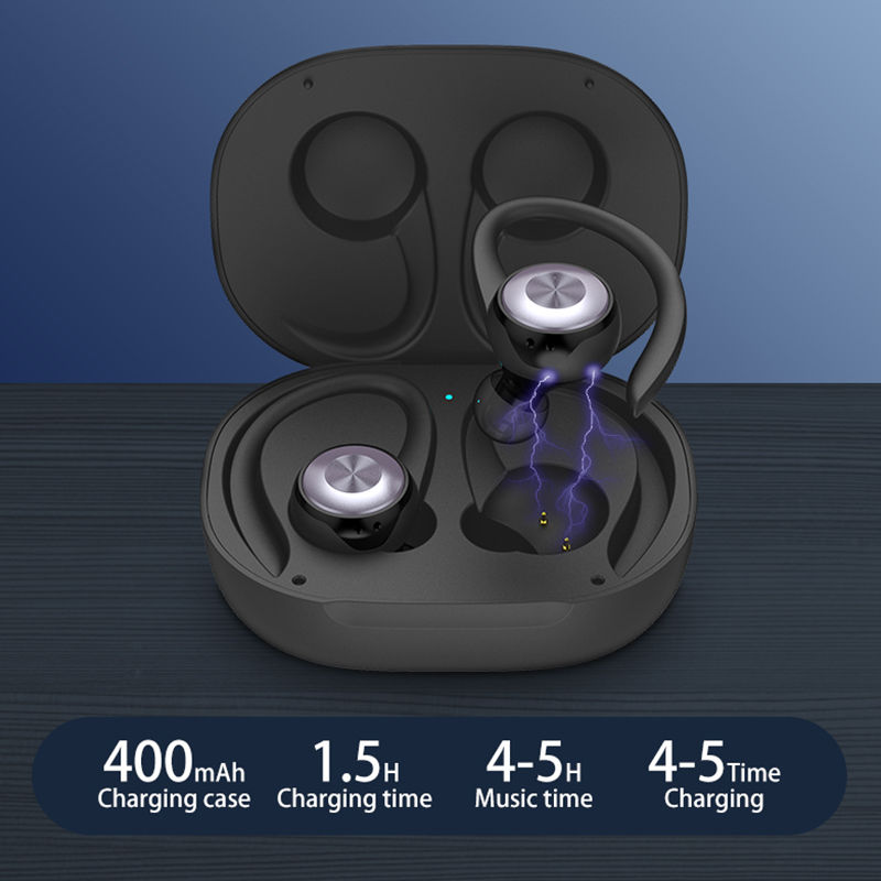 Thumbnail: Waterproof TWS Bluetooth Earbuds with Charging Case