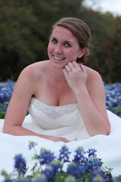 Bridal Portrait Bluebonnets Austin