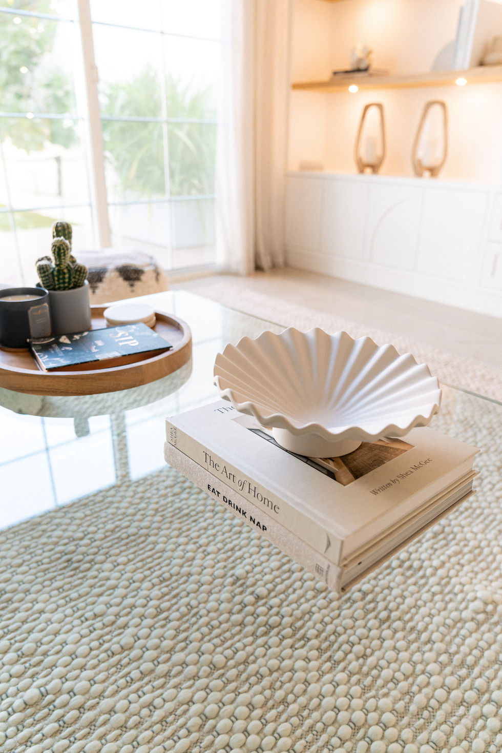 Living room - coffee table styling