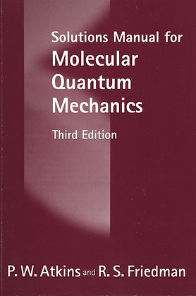 Solutions Manual for
MOLECULAR QUANTUM MECHANICS
