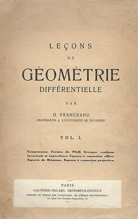 LEÇONS DE GÉOMÉTRIE DIFFÉRENTIELLE, VOLUME 1
