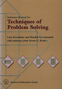  TECHNIQUES OF PROBLEM SOLVING
SOLUTIONS MANUAL