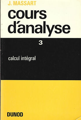 COURS D'ANALYSE 3
CALCUL INTÉGRAL