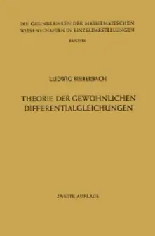 THEORIE DER GEWÖHNLICHEN DIFFERENTIALGLEICHUNGEN