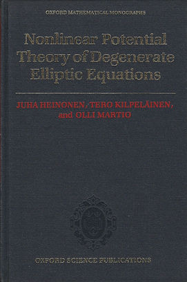 NONLINEAR POTENTIAL THEORY
OF DEGENERATE ELLIPTIC EQUATIONS
