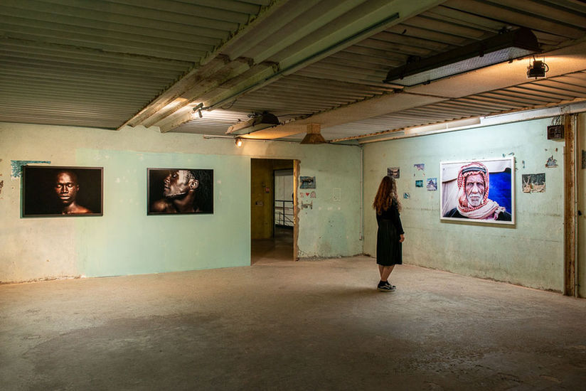 Leila Alaoui -  'Traversées' - GALLERIA CONTINUA, Les Moulins, Mai 2018. Photo: Oak Taylor-Smith