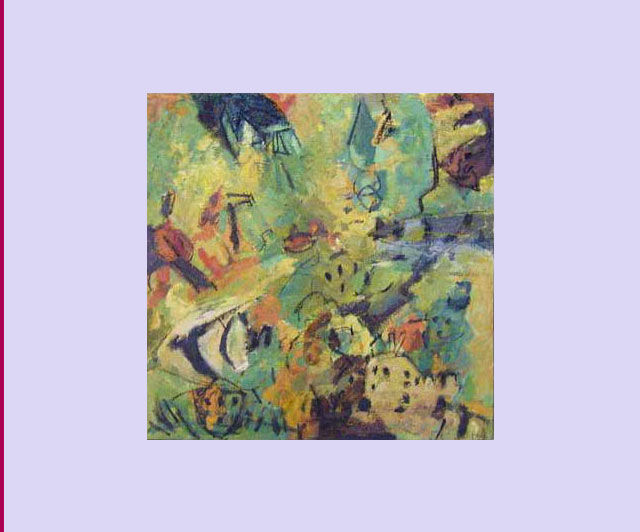 - Aquarium carré - huile sur toile, 100x100 cm -