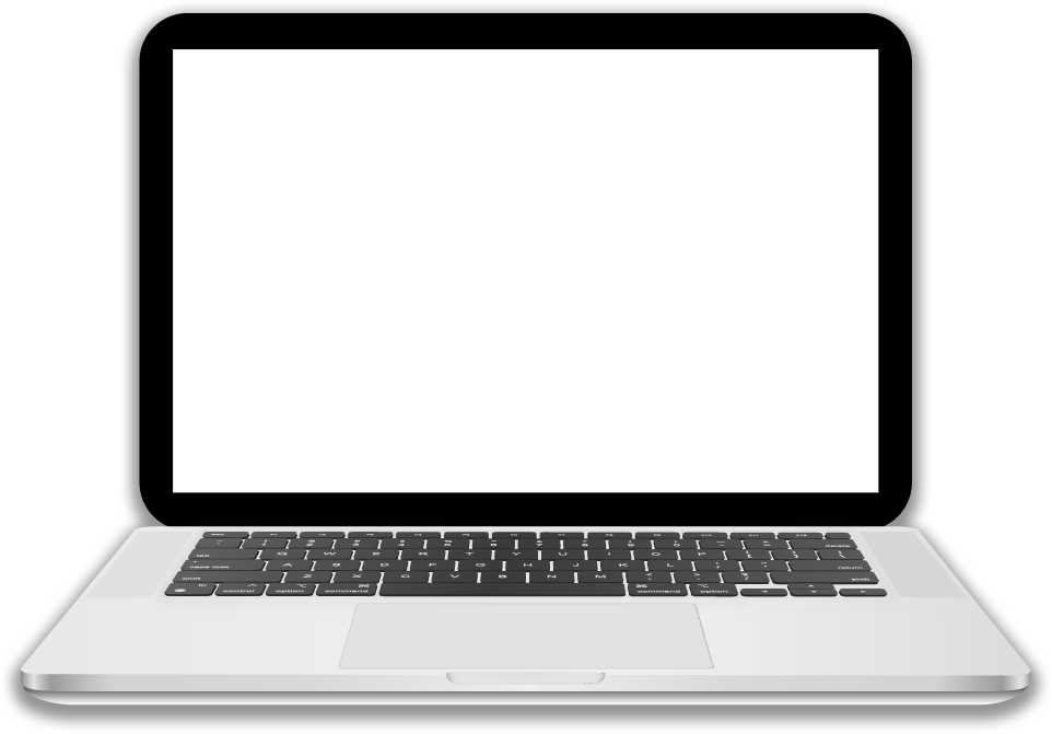 empty laptop responsive website