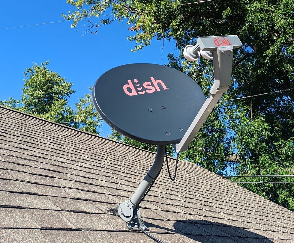 Standard antenna install on j mount with channel master pro model antenna