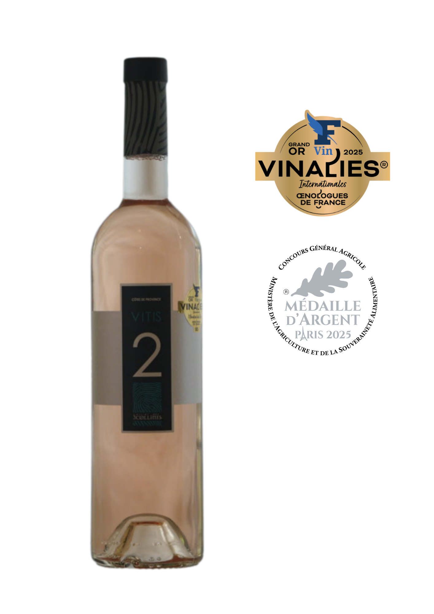 Vitis 2 Rosé 2024 - Le carton de 6 bouteilles (75 cl)