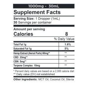 Thumbnail: CBD + CBN Oil Calming Tincture 500-6000mg