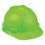 Miniatura: Hard Hat: Hi-Visibility Green, No Graphics, Ratchet (4-Point), Polyethylene
