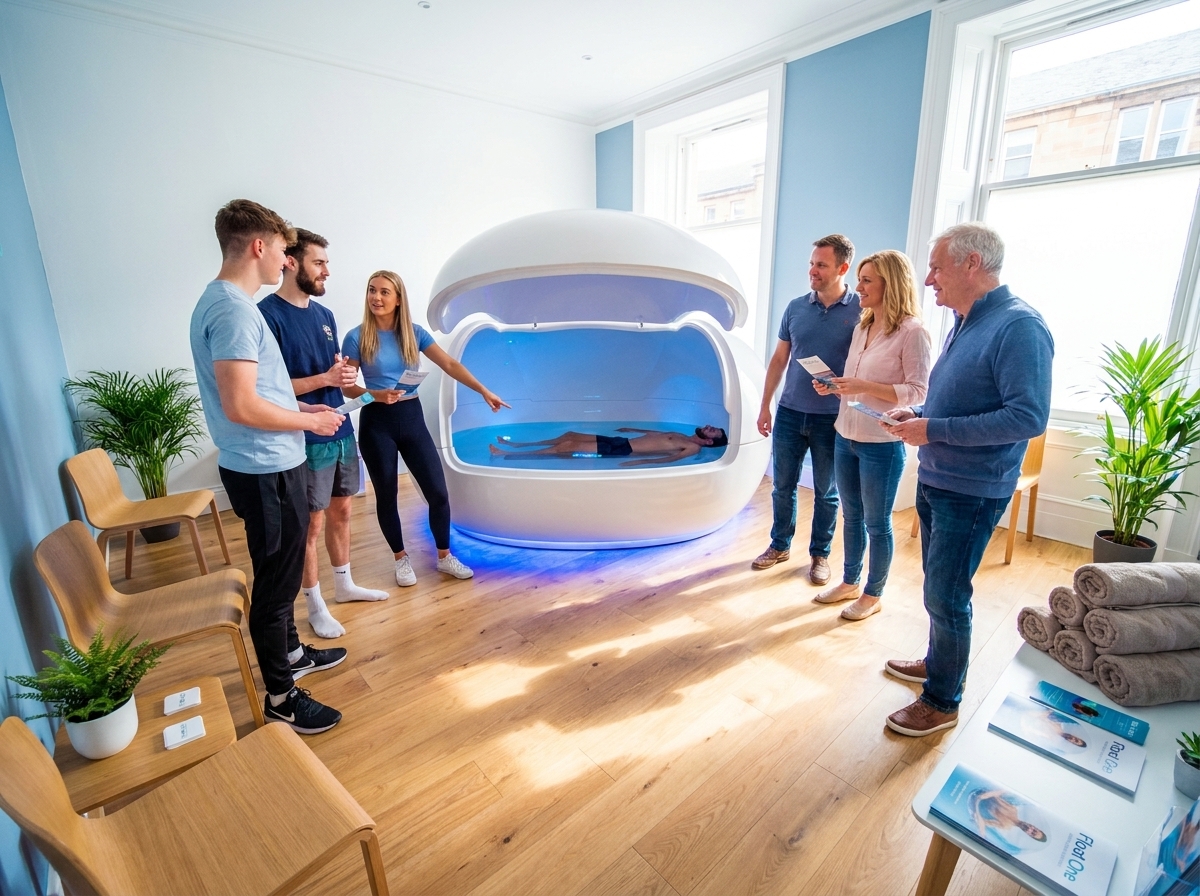 Illustration for Searching “sensory deprivation tank near me”? Find your calm at Float One, Glasgow