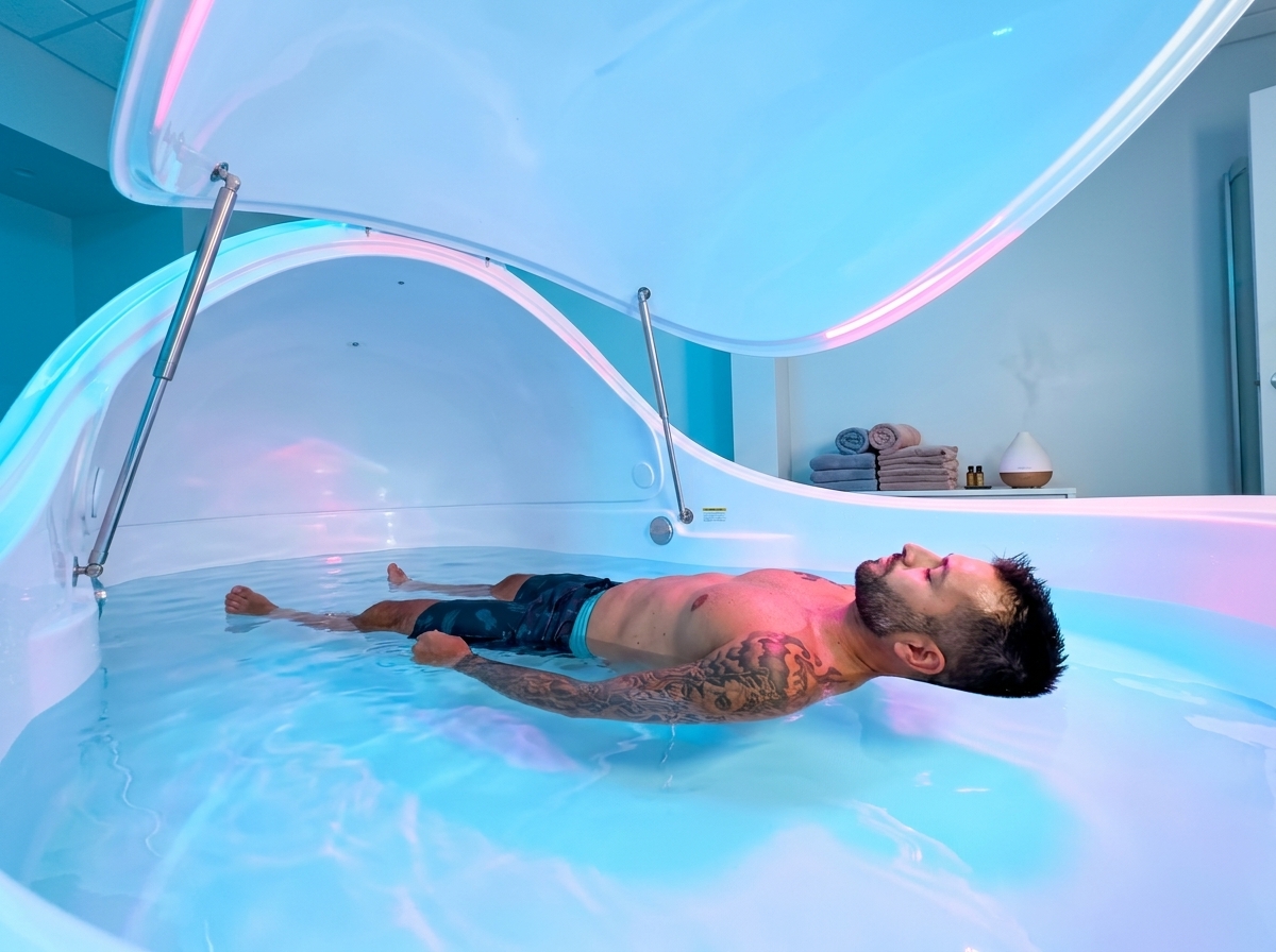 Illustration for Searching “isolation tank near me”? Find your calm at Float One in central Glasgow